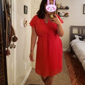 Red dress